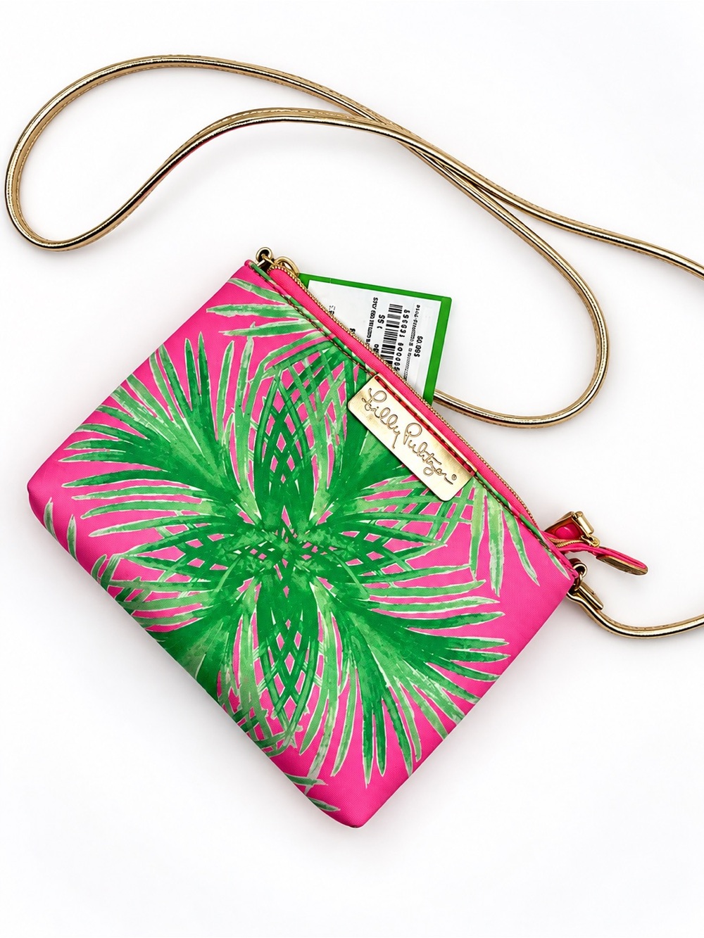 Lilly Pulitzer Hot Pink & Green Palm Tree 🌴 Print Crossbody